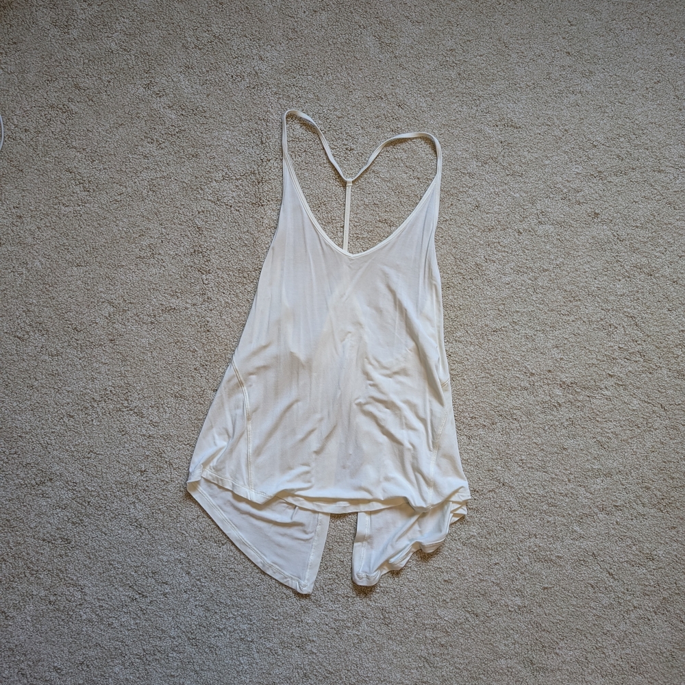 Lululemon Athletica Modal-Silk Tank Size 4 - Lemon Sorbet